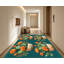 Tapis bleu sarcelle à motif artistique Southwestern-132871839