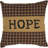 Hope 100% Cotton Throw Pillow