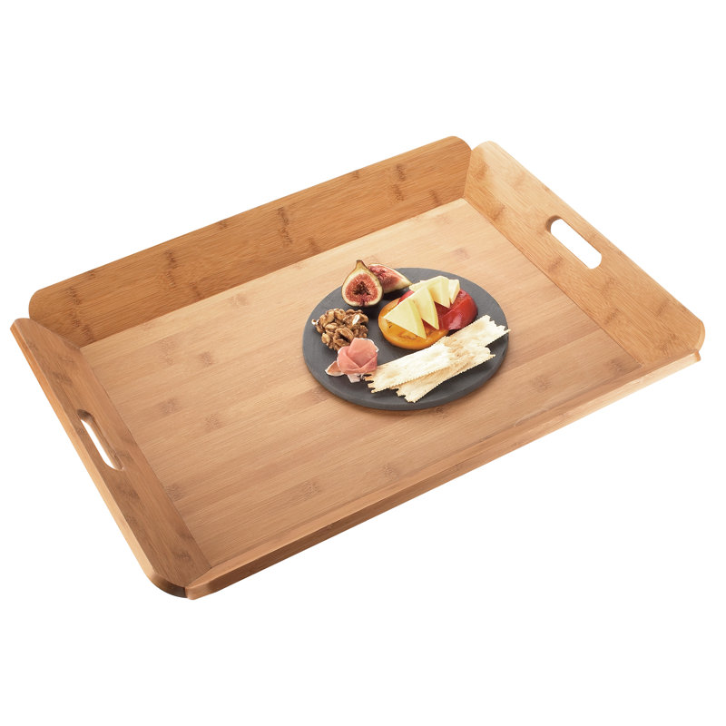 Plateau de service en bambou 22 1/2 po x 17 po