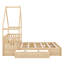 Lit plateforme avec toit de maison-133356448