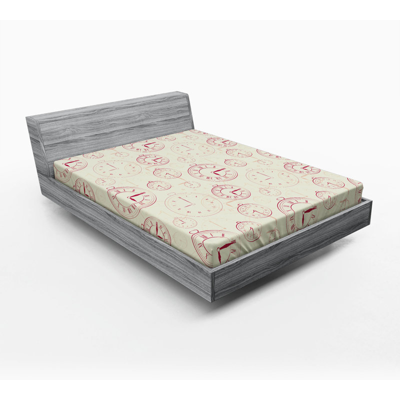 Microfiber Geometric Fitted Sheet, Full Fitted Sheet