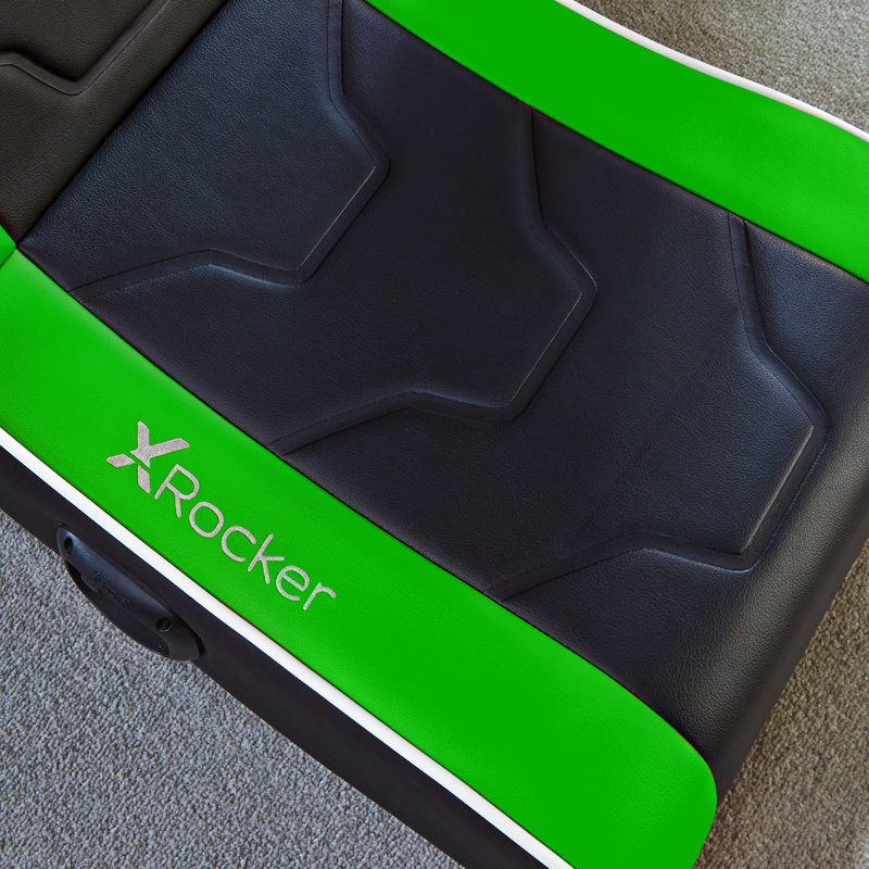 X Rocker Shadow Gaming Chair, Green/Grey