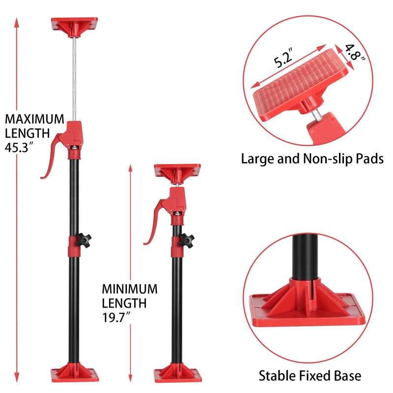 2 Pack Cabinet Jacks for Installing Cabinets,220LB Load 3rd Hand Support System