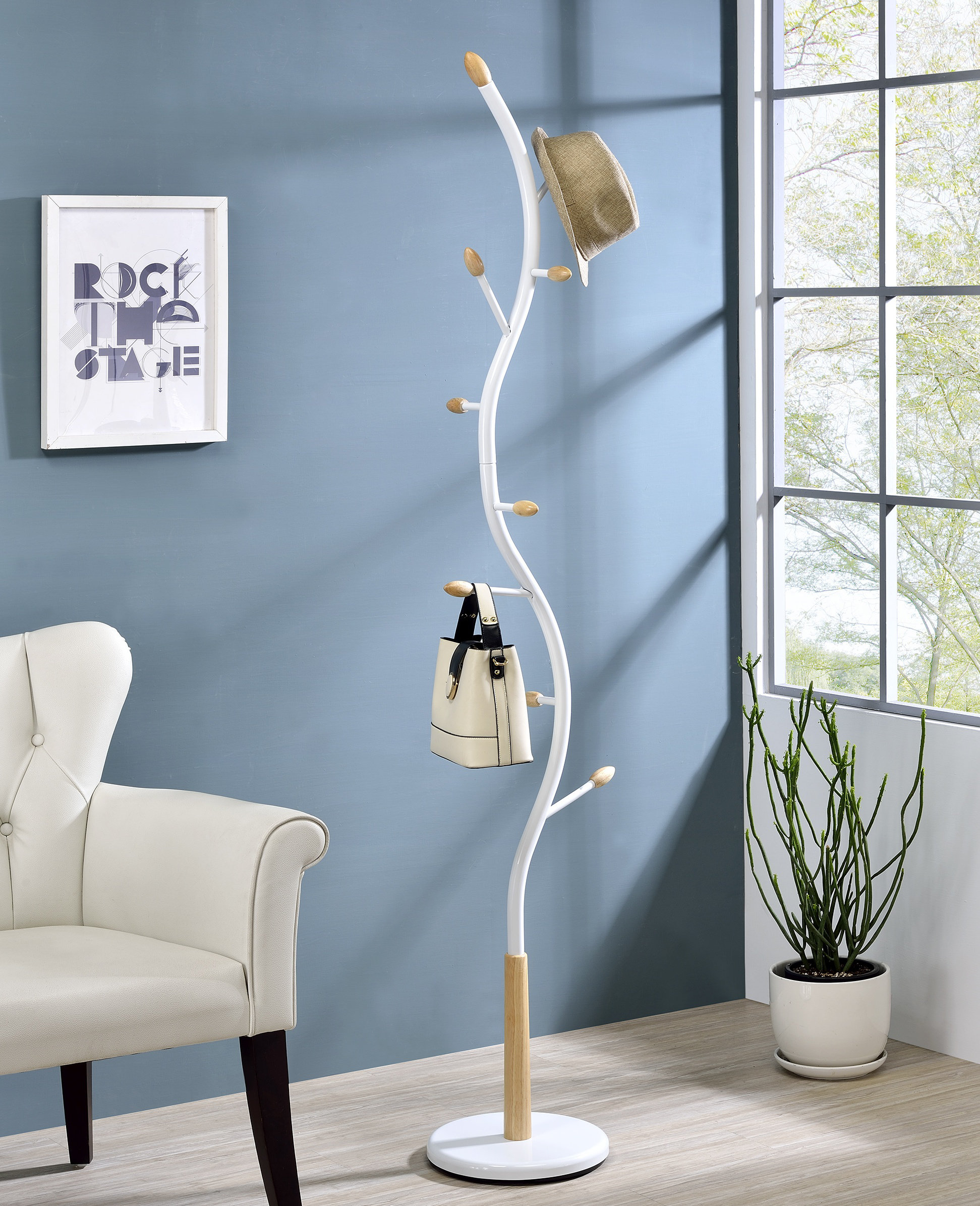 Lark Manor Gerlien Standing Coat Rack Reviews Wayfair Canada