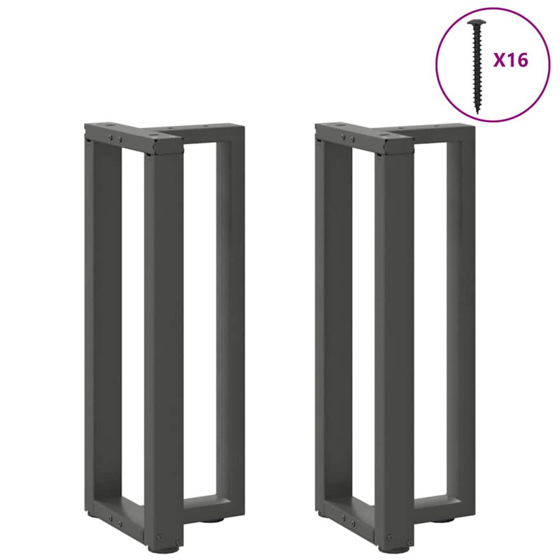 Ayzen Table Leg, 38 x 25 x (72-73) cm, Anthracite
