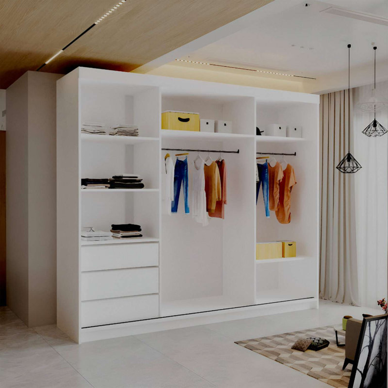 Laminate Wardrobe, White