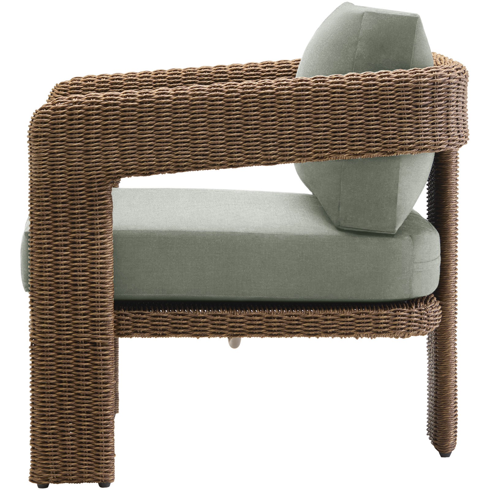 Amber Sunbrella® Patio Lounge Chair, Canvas Oasis