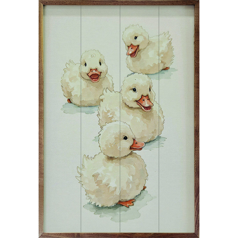 Rangée de canards, H 8 po x l 5 po