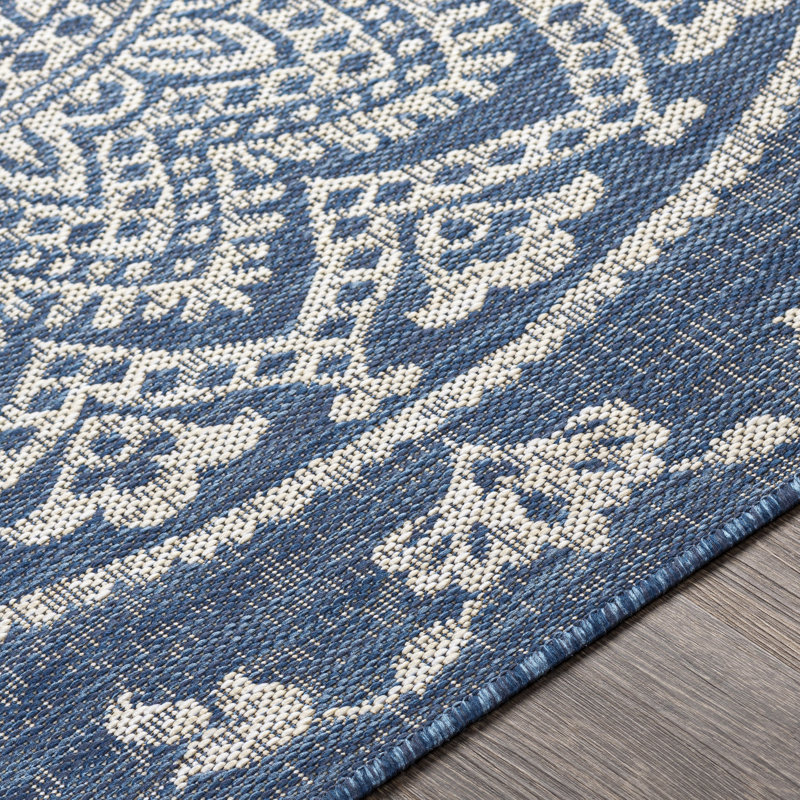 Acel Oriental Indoor / Outdoor Rug, Rectangle 5'3" x 7'