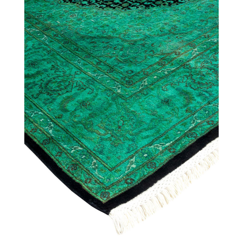 Fine Vibrance One-of-a-Kind 6'2" X 9'4" Hand Knotted Area Rug