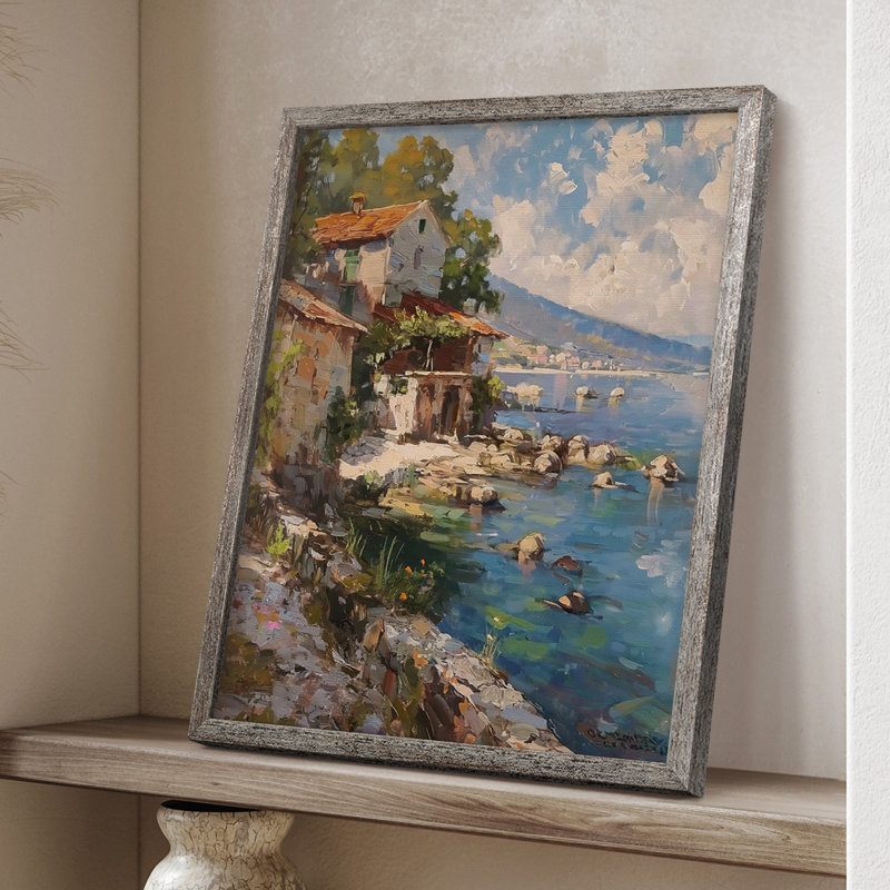 LANDSCAPES Series CCCLXVIII Framed Print - Solid Wood, H 11 po x l 9 po
