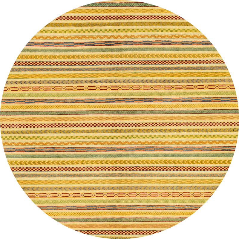 Tapis abstrait moderne 2209, Rond 7 pi