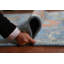 Tapis bleu All-Over Oushak 9 x 18