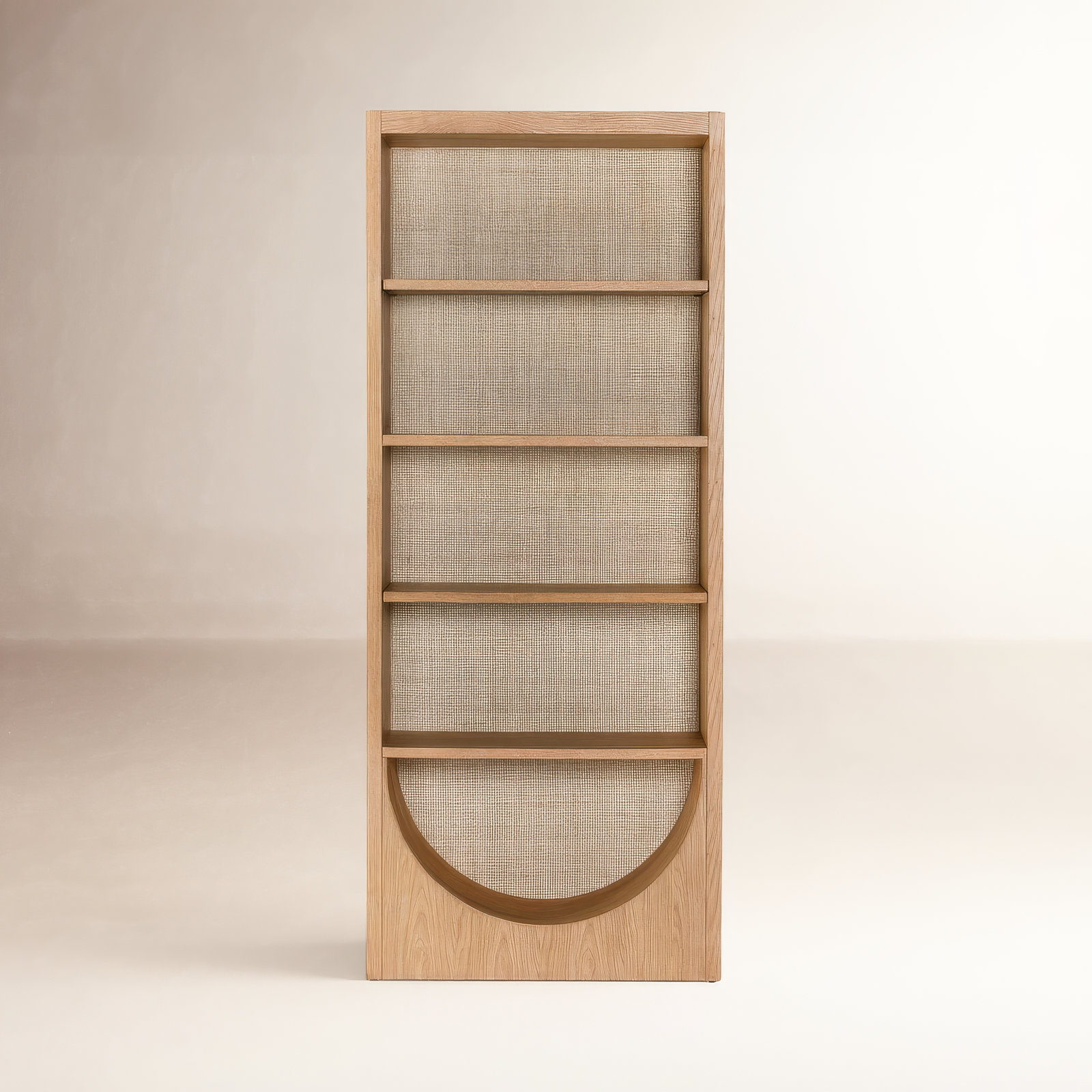 Macneil 35" Oak Bookcase, Honey Oak