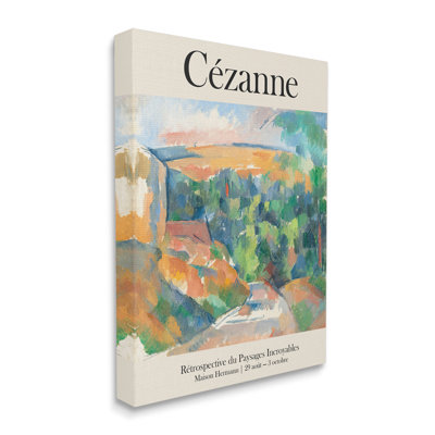 Affiche traditionnelle de paysage Cezanne par Jacob Green - Peinture