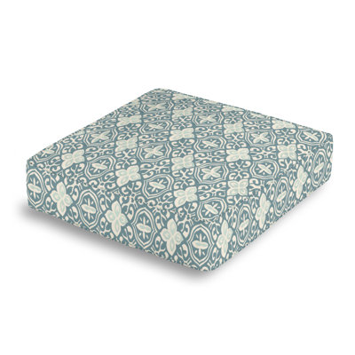 Less Is Moorish Damask Cotton Reversible Throw Pillow