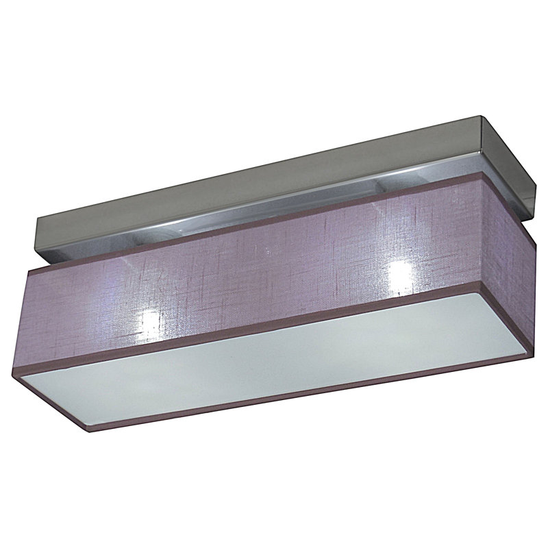 Seyyal Flush Mount, Purple Transparent