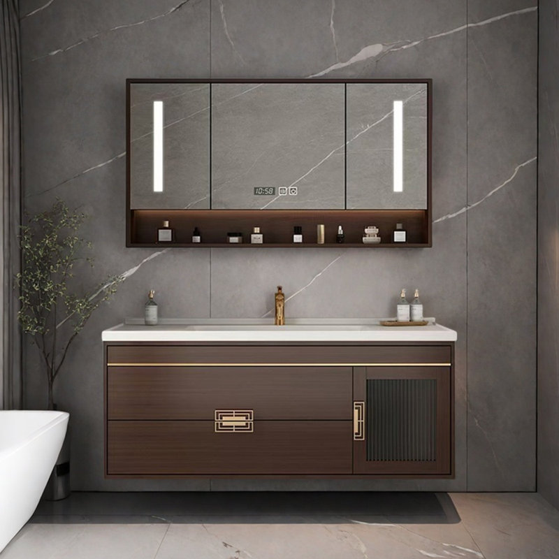 European retro and simple bathroom cabinet