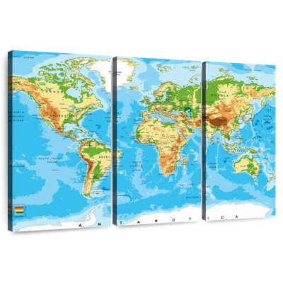 Carte du monde très détaillée Aliaz