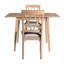 Table de salle à manger rectangulaire de cuisine avec pieds en bois d'hévéa, extensible de 29 à 45 po, espace pour les petits espaces, table moderne, l 29,9 po x l 46,5 po x l 30 po, maison, salon-833961369