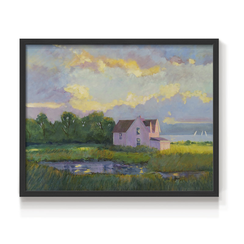 The Cape -Framed Print - Restickable, Black, 16" H x 20" W