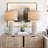 Anazagene 24＂Modern Ceramic Table Lamp Set, Suitable For Living Room, Bedroom, Office