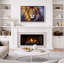 Art de lion, images d'animaux majestueux, impression sur toile encadrée-126032364-126032366