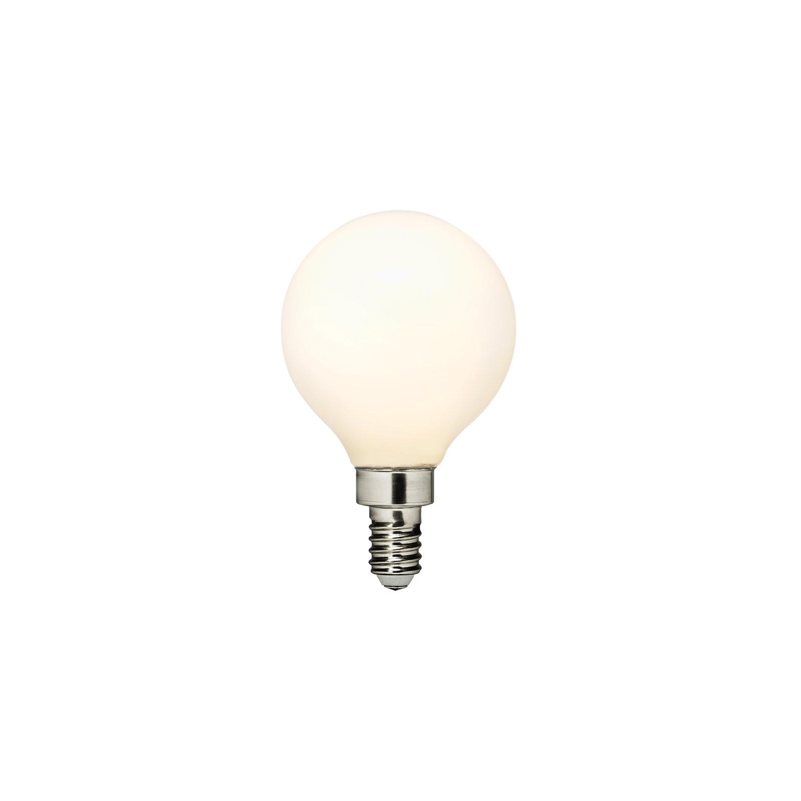 Visual Comfort & Co. LED G16-1/2 shape 4W Warm White E12 Candelabra base Frosted light bulb, 2700 Kelvins