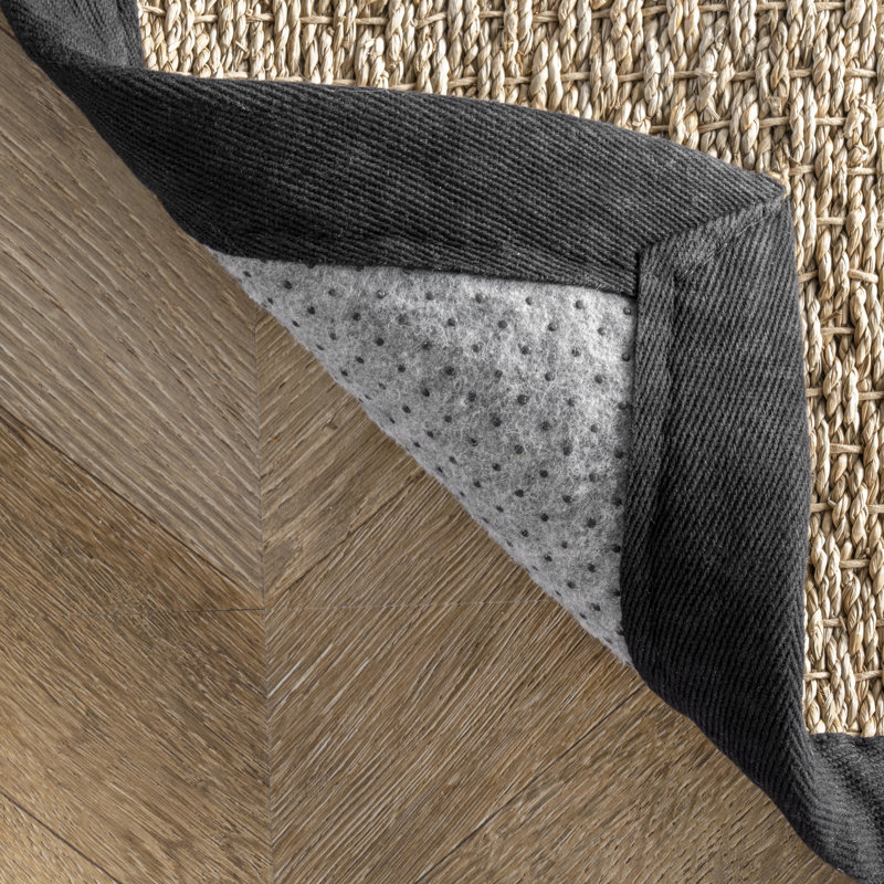 Nasim Flatweave Farmhouse Seagrass Tan Rug, Runner 2'6" x 6'