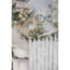 31.5X47.2" Hand-Painted Courtyard Scene Canvas Wall Art With Textured Pine Wood Frame