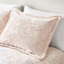 Édredon rose simple / simple TG et literie en velours froissé