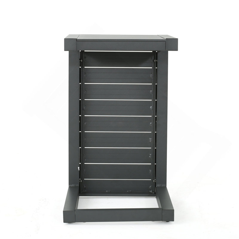 CAPE CORAL ALU C-SHAPED TABLE, Gray