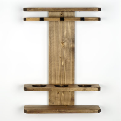 Wall Mounted Wood Wine Rack