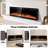 Electric Fireplace Recessed Wall Mounted Wide Screen Ultra Narrow Bezel Frame HD Flame Effect Crystal Fuel Bed Modern Fire Places with Remote Control-491546294