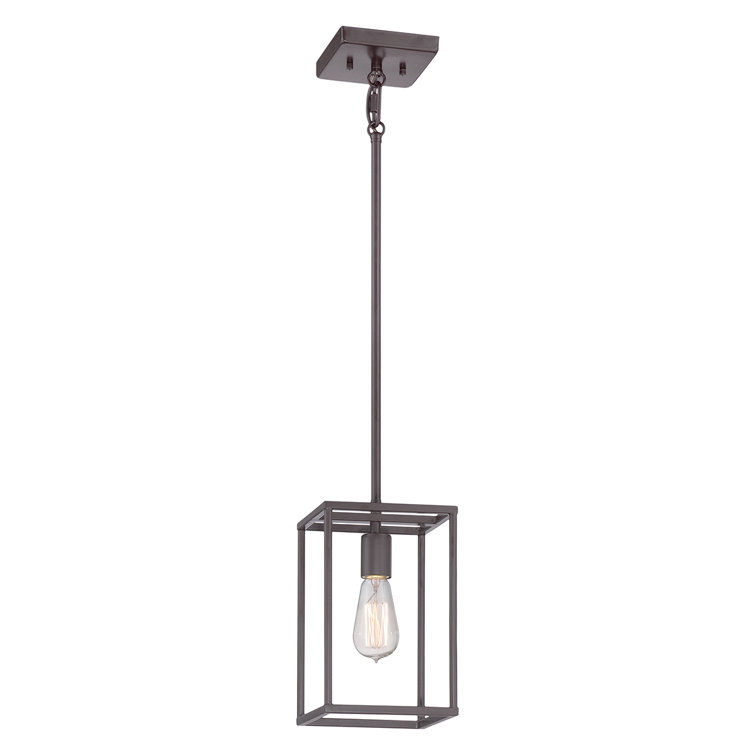 Reidsville 1 - Light Western Bronze Square/Rectangle Pendant