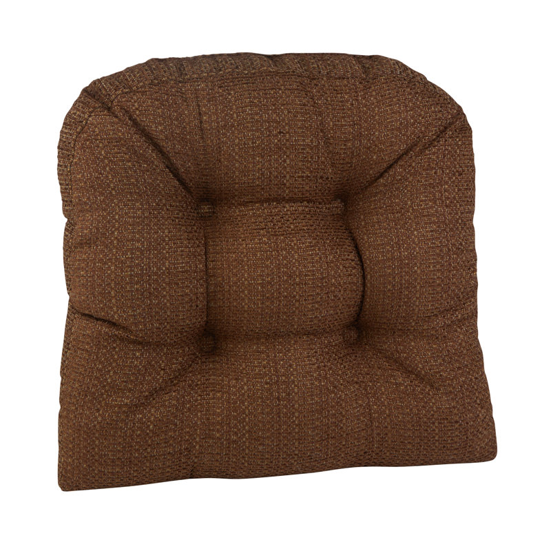 Non-Slip Dining Room And Kitchen Seat Cushions, 15 X 15 X 3 Inches, Chocolate