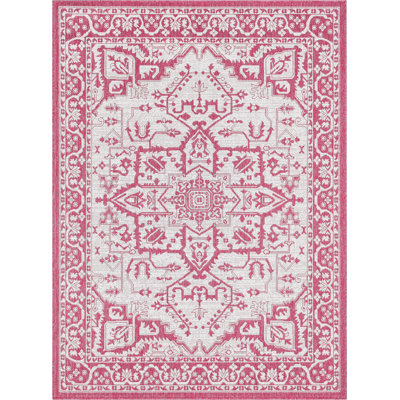 Well Woven Lia Celesine Persian Oriental Fuchsia Indoor/Outdoor Area Rug -  LIA-190-5