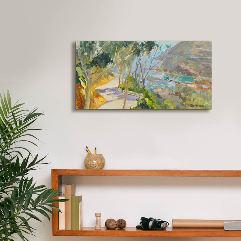  «Coastal Drive» par Allayn Stevens, art mural sur toile, 24 po x 12 po