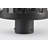 Alvelo - 2 Light Post Top - Matte Black with Clear Seeded Glass