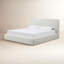 Lit plateforme tapissier Elora en chenille blanchie-838847660-836458438