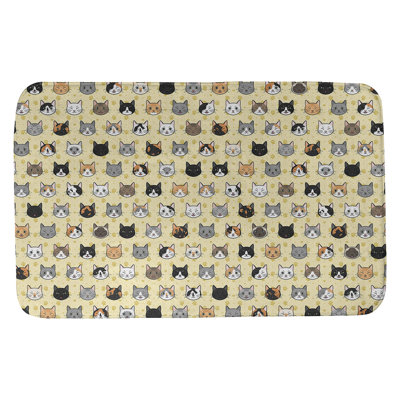 Tapis pour salle de bain chat Kitterman
