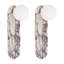 Ensemble de 2 appliques murales en marbre naturel, lampe de chevet G9, lampe d'intérieur moderne