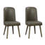 Ensemble de 2 chaises d'appoint modernes rembourrées
