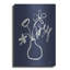 «Floral Sketch 1 Navy» par Pamela Munger, art mural en métal-914777545