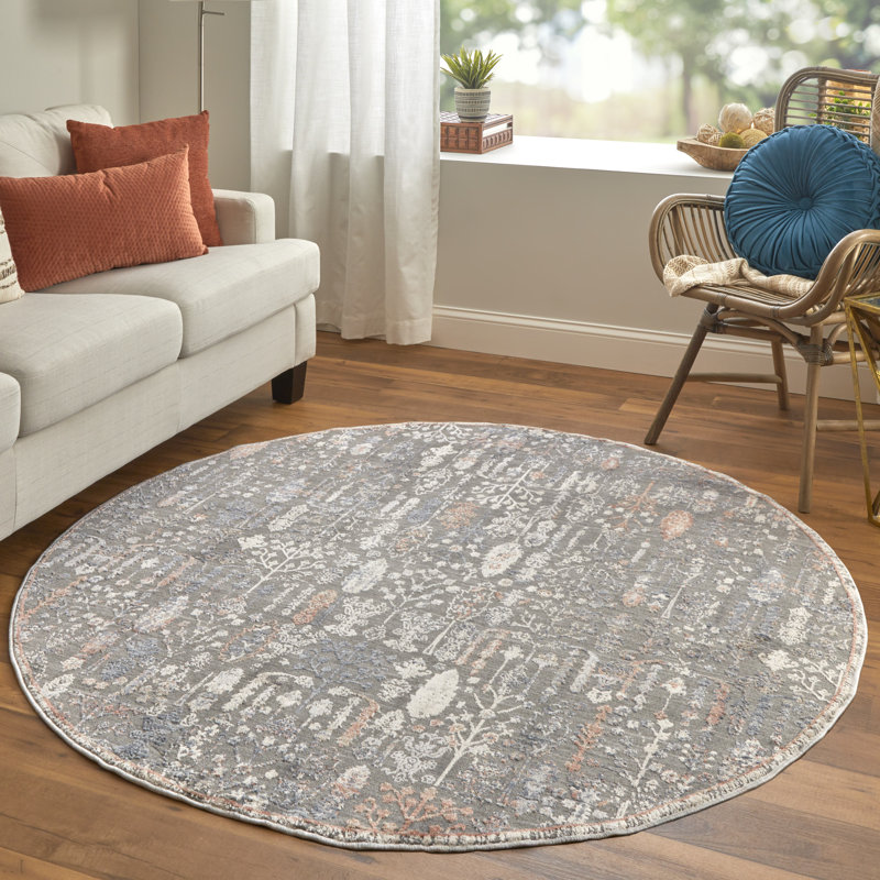 Lillie-Anna Oriental Indoor Rug, Round 5'6"