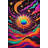 Orange Sun Patterned Decorative Washable Rug-45541584