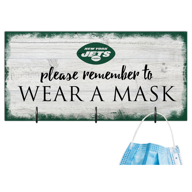 3 - Hook Wall Mounted Coat Rack, New York Jets