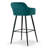 Leticia Upholstered Counter Stool with Metal Frame