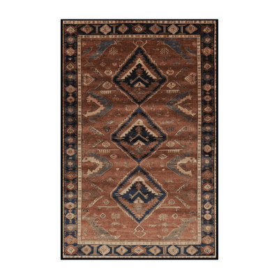 Machine Washable Persian Brown Area Rug