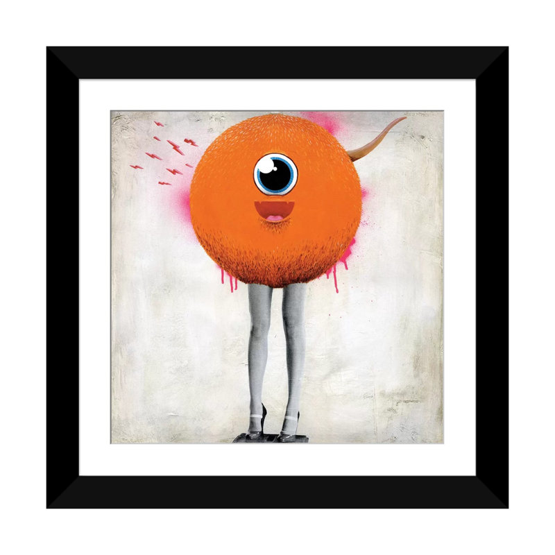 « eye spy », impression sur toile tendue, H 24 po x l 24 po x P 1 po, Papier d'art encadré noir, Blanc